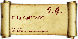 Illy Győző névjegykártya